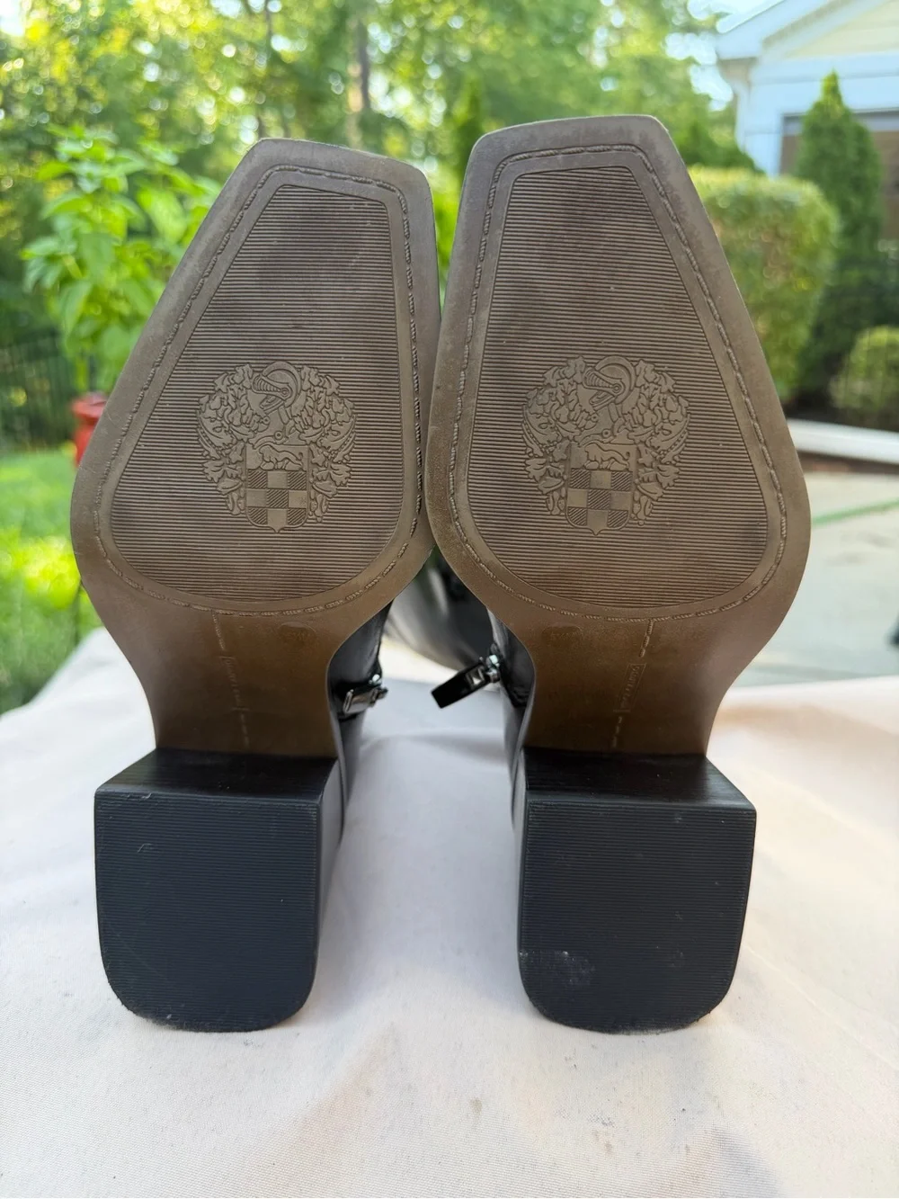 Vince Camuto Sangeti Knee-High Block Heel Leather Boots